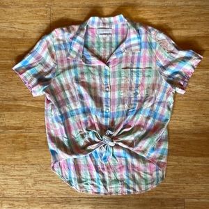 Lucky Brand relaxed fit collared shirt, size L